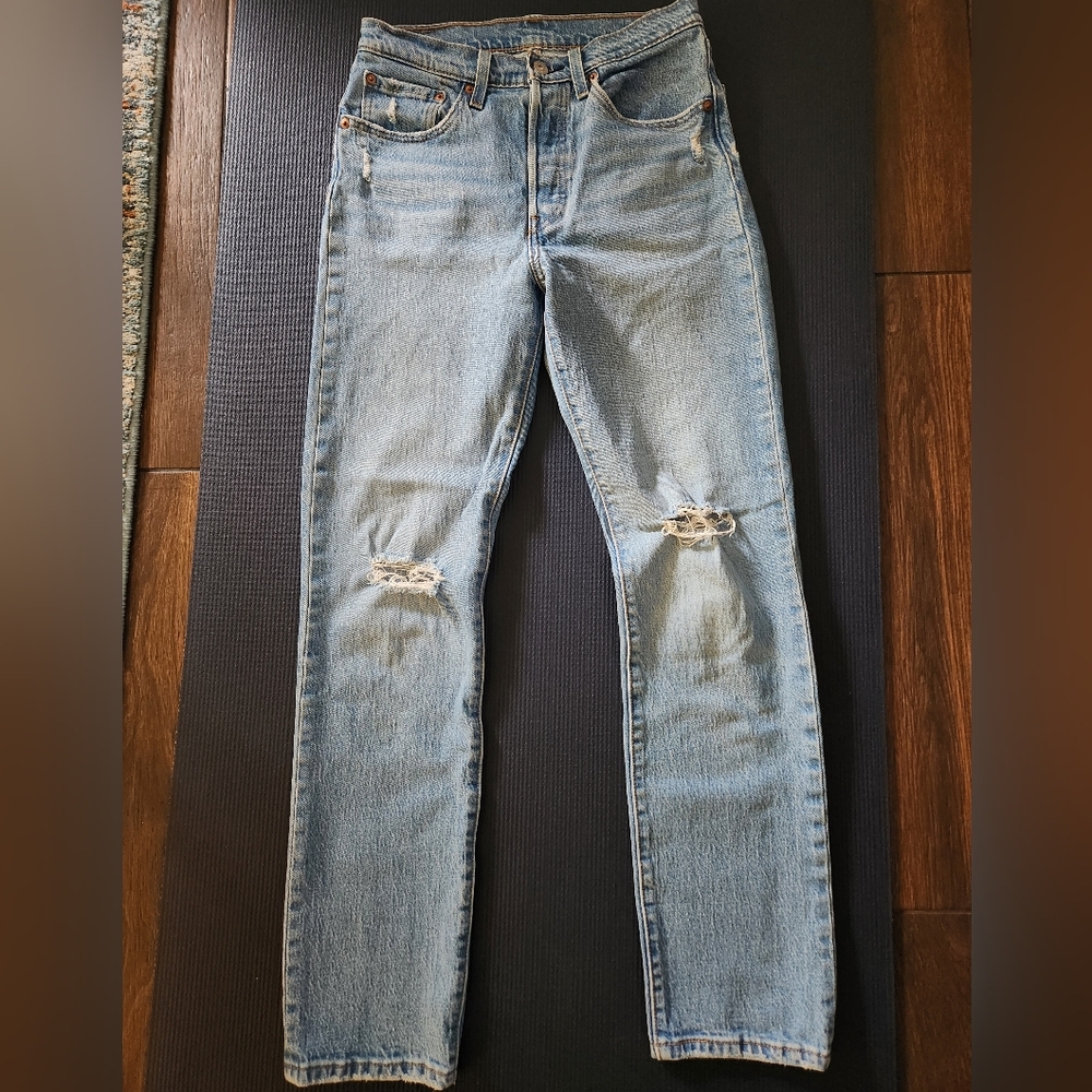 Levi's Classic Light Blue Denim 501 Jeans